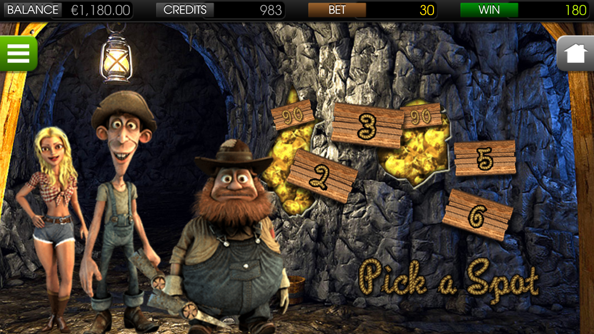 BetSoft Gold Diggers Screenshot