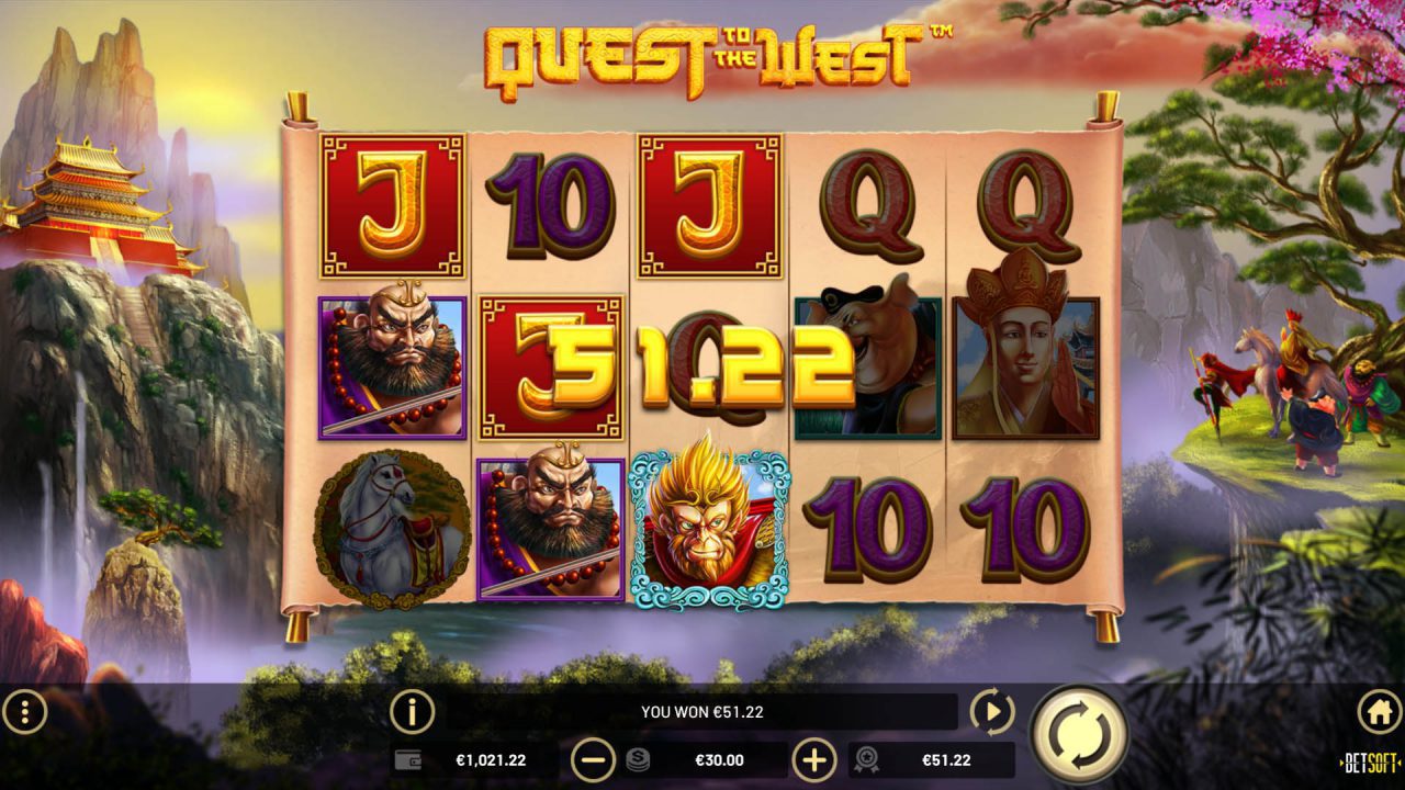 BetSoft Quest To The West Screenshot