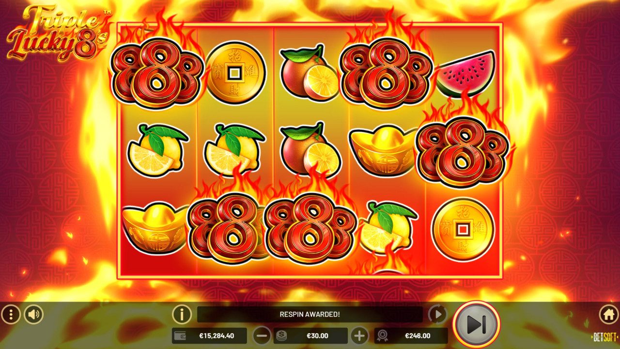 BetSoft Triple Lucky 8’s Screenshot