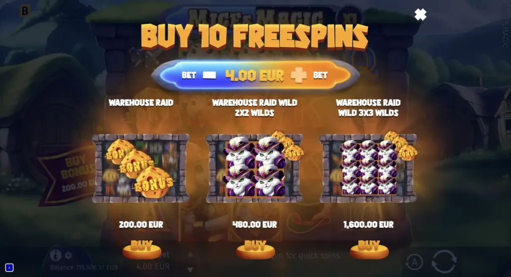 BG Mice & Magic Wonder Spin Screenshot