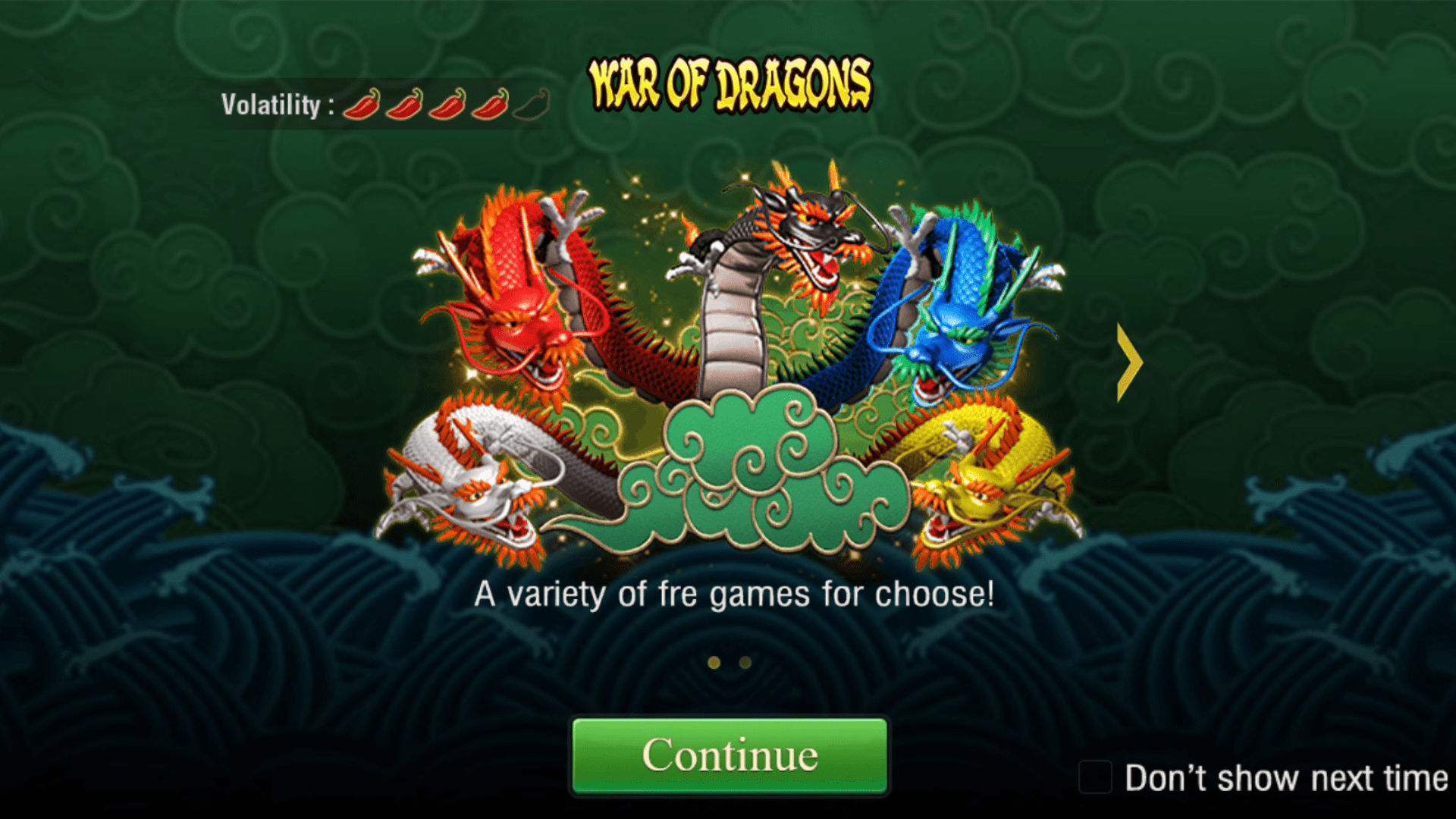 JILI War Of Dragons Screenshot