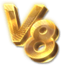 V8 Poker Logo at Slot Designer